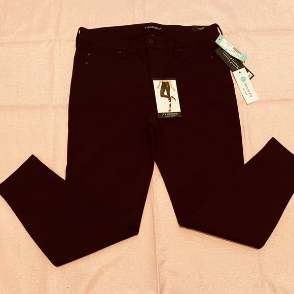 Liverpool maroon color pants size 10  NWT. - Picture 8 of 8